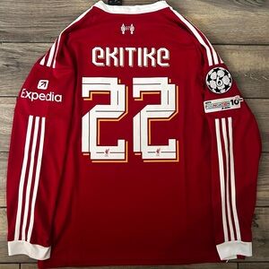 #22 EKITIKE Liverpool Fc 25/26 Home LongSleeve | Size Medium | Champions League
